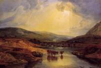 Turner, Joseph Mallord William - Abergavenny Bridge, Monmountshire, clearing up after a showery day